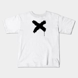 x black paint Kids T-Shirt